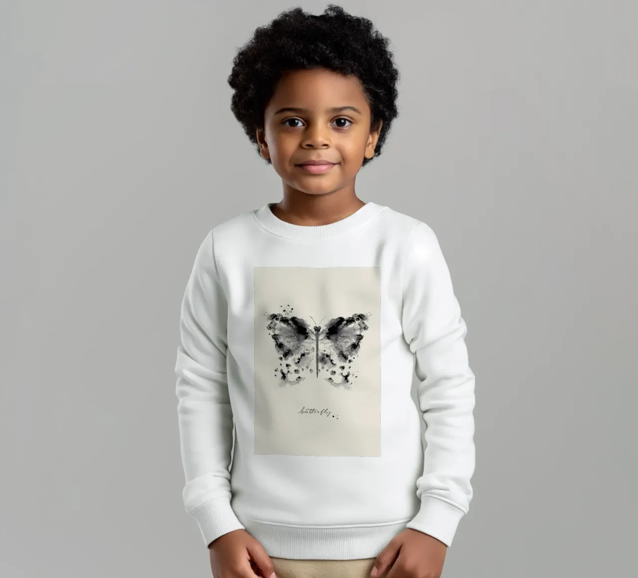 Ink Butterfly felpa bambino da Flora & Fauna