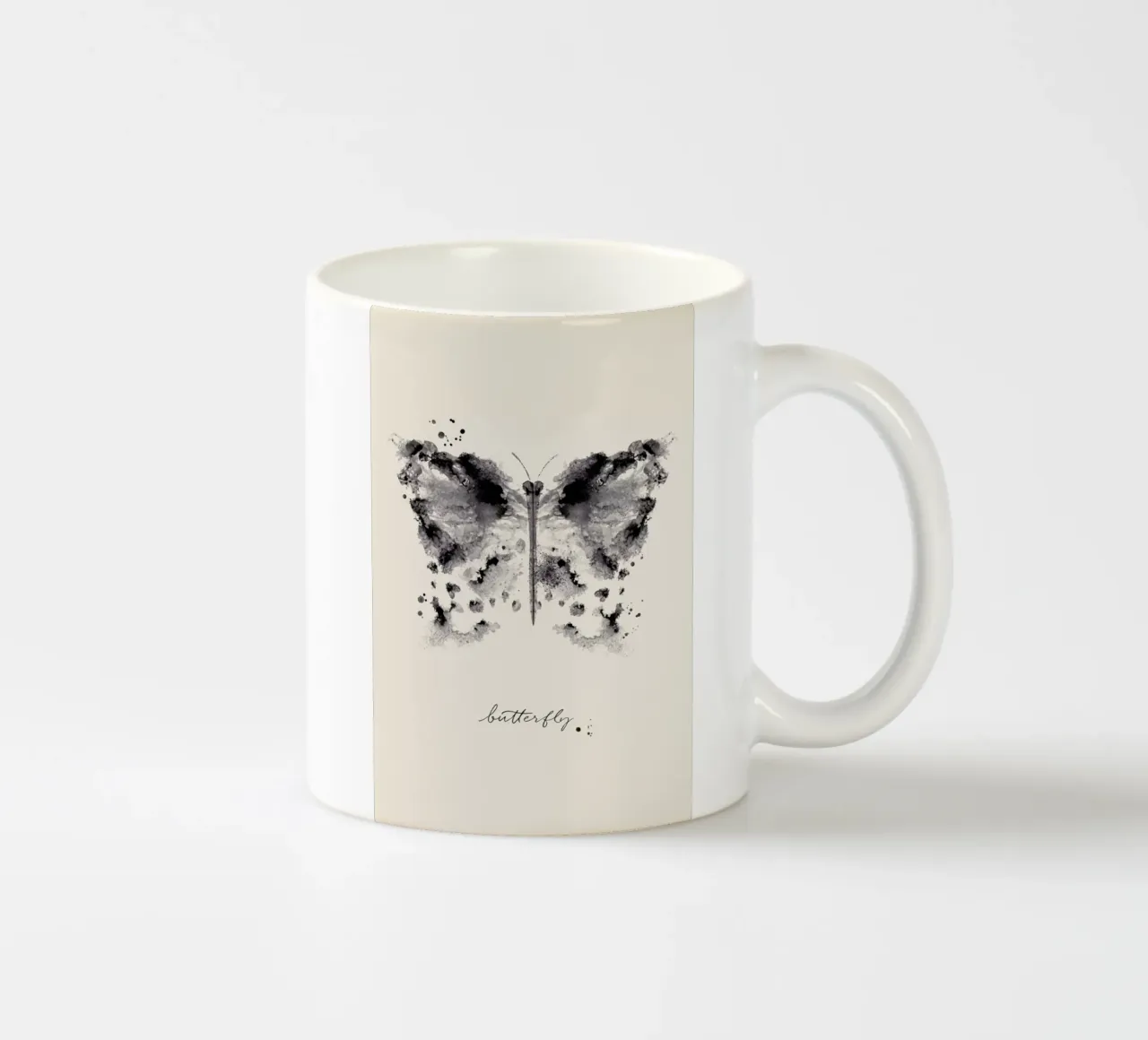 Ink Butterfly tazza in ceramica da Flora & Fauna