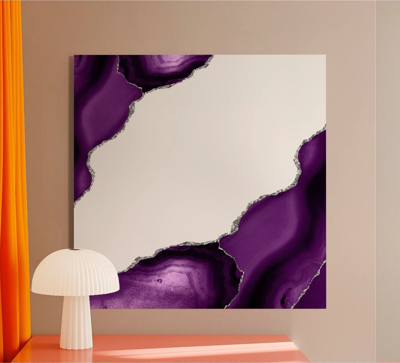 Agata viola e argento Texture 16 plexiglass da Gemstone Textures
