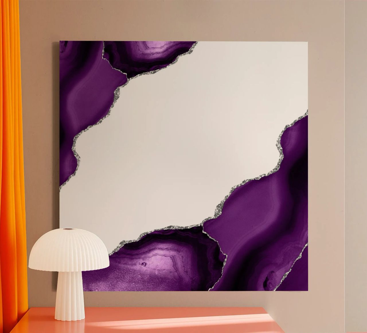 Agata viola e argento Texture 16 tela da Gemstone Textures