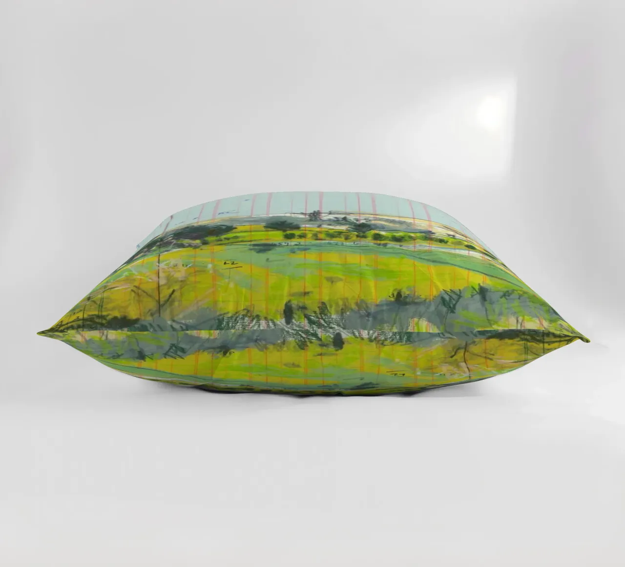 Scottish Borders Landscape On Ledger Paper cuscino da Stars Above Us