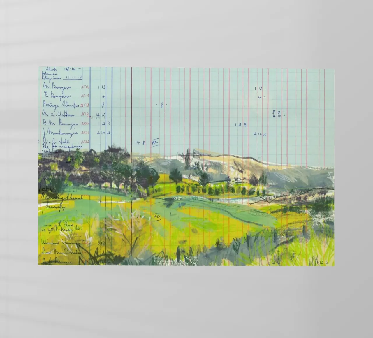 Scottish Borders Landscape On Ledger Paper pellicola backlit da Stars Above Us