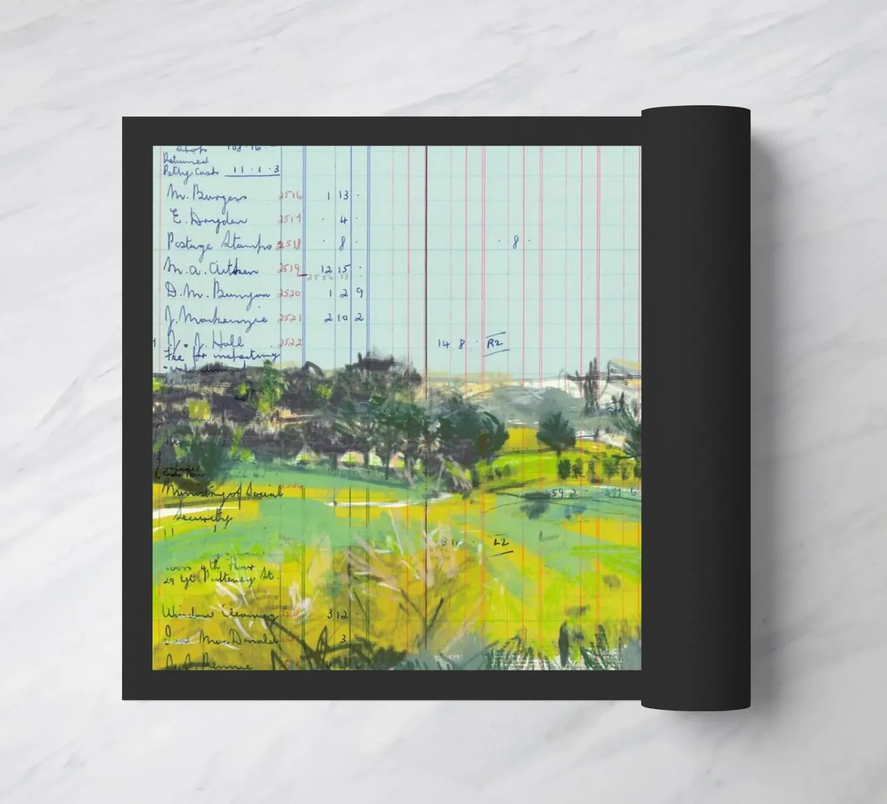 Scottish Borders Landscape On Ledger Paper zerbino da Stars Above Us