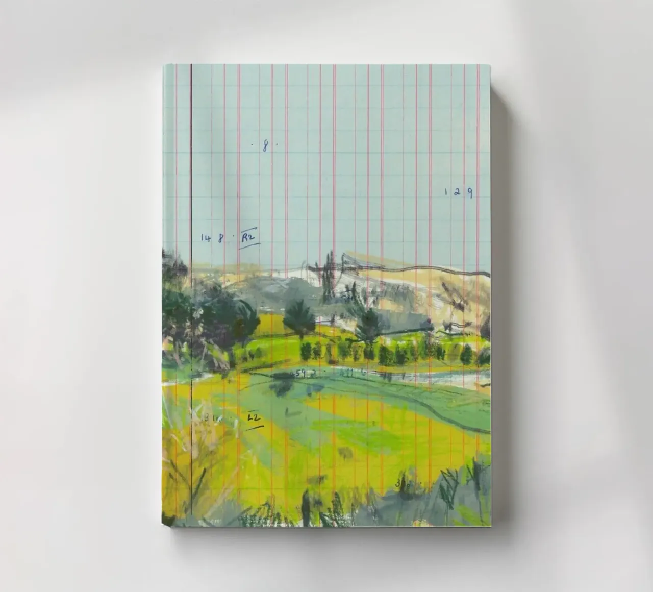 Scottish Borders Landscape On Ledger Paper notebook by Stars Above Us