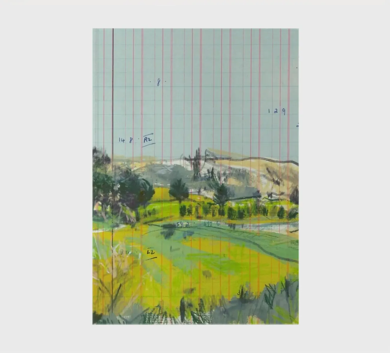 Scottish Borders Landscape On Ledger Paper notebook by Stars Above Us