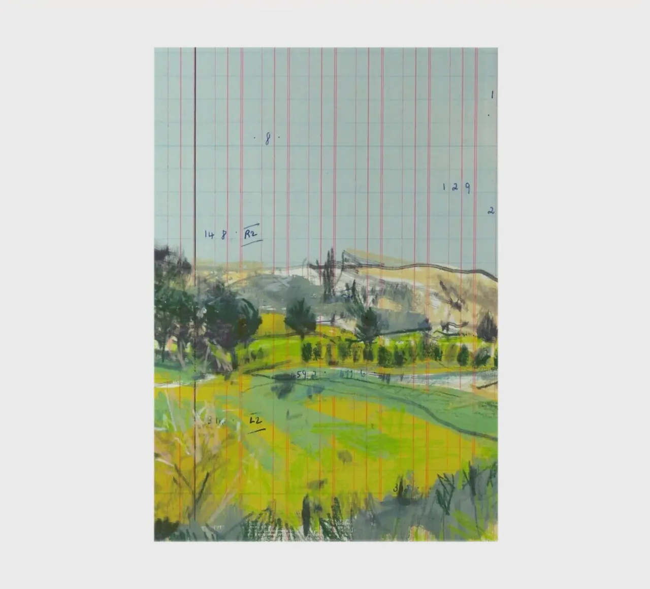 Scottish Borders Landscape On Ledger Paper notebook by Stars Above Us