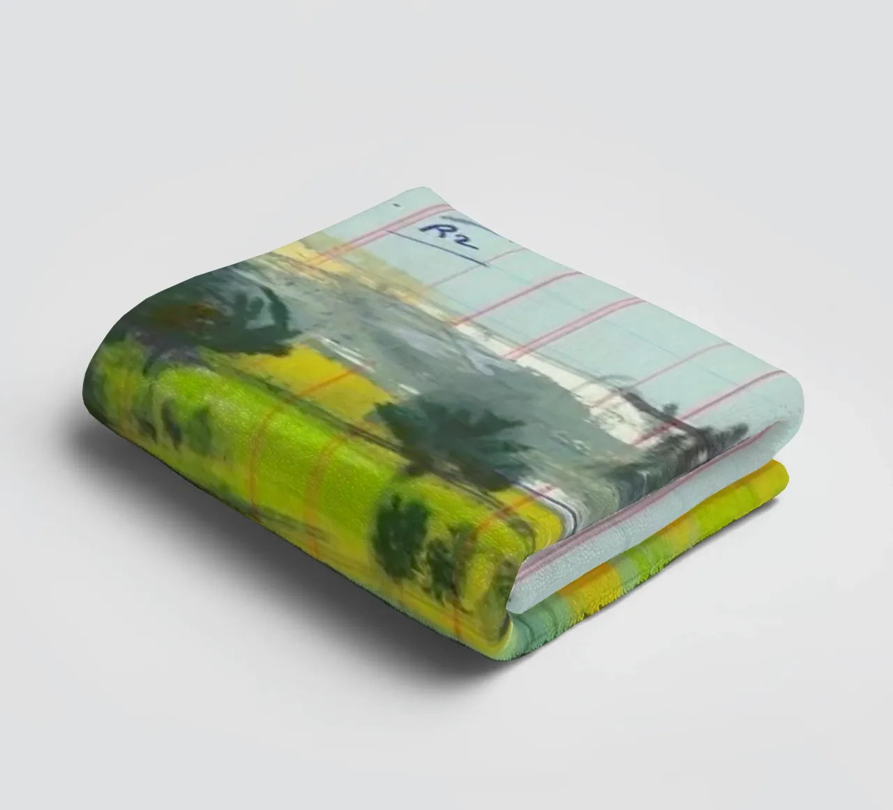 Scottish Borders Landscape On Ledger Paper asciugamano da bagno da Stars Above Us