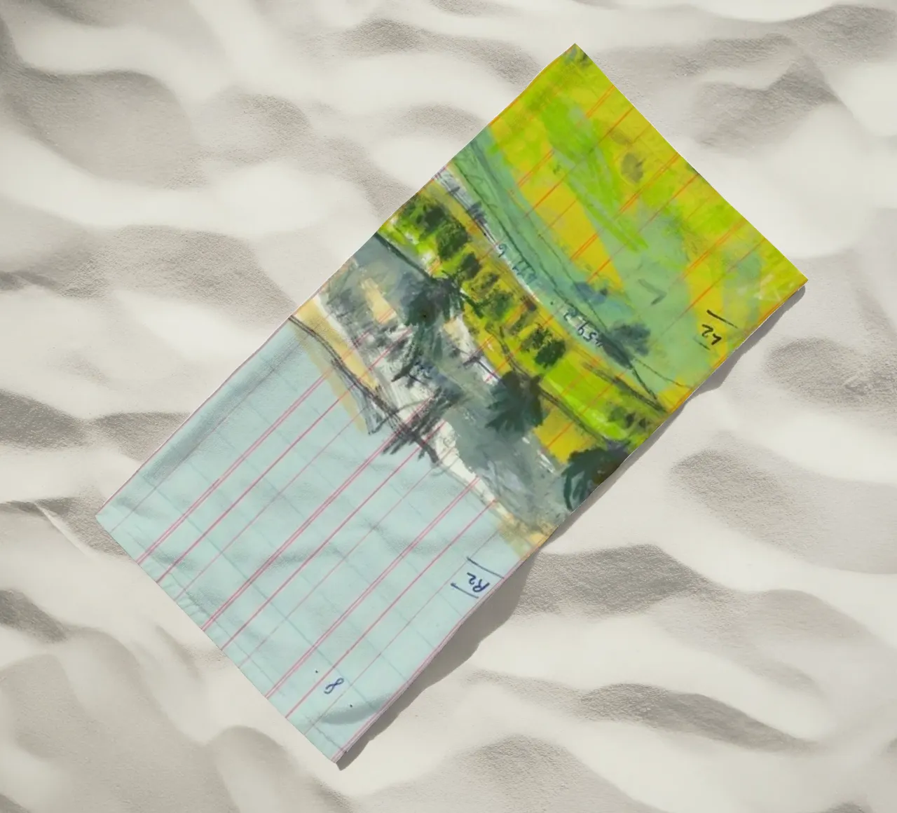 Scottish Borders Landscape On Ledger Paper telo mare da Stars Above Us