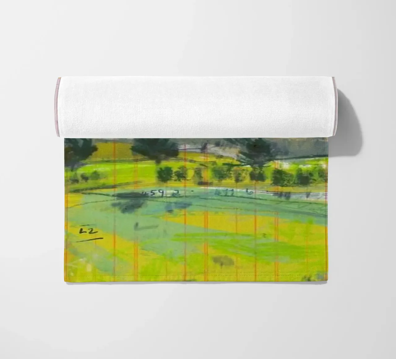 Scottish Borders Landscape On Ledger Paper telo mare da Stars Above Us