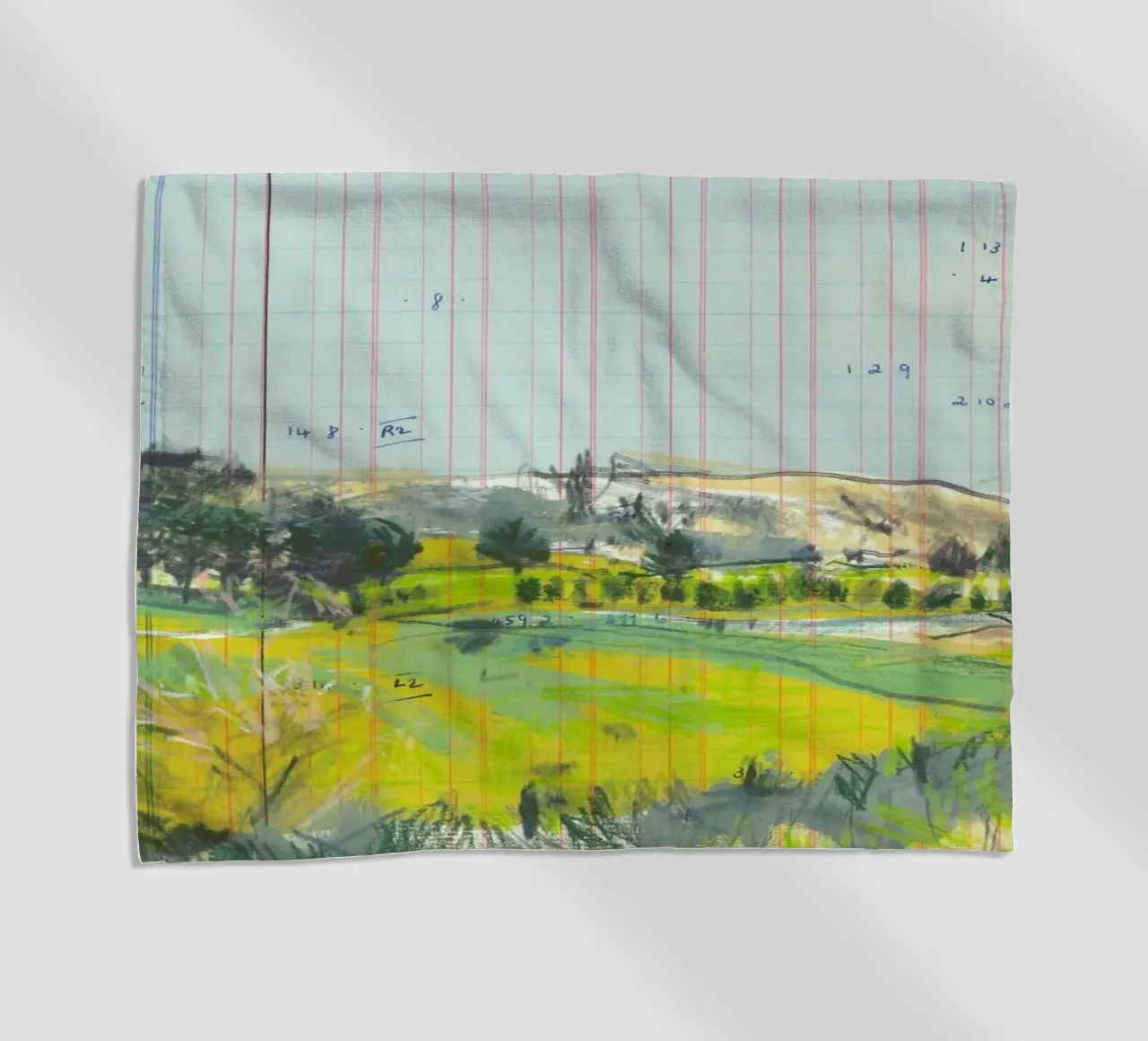 Scottish Borders Landscape On Ledger Paper telo mare da Stars Above Us