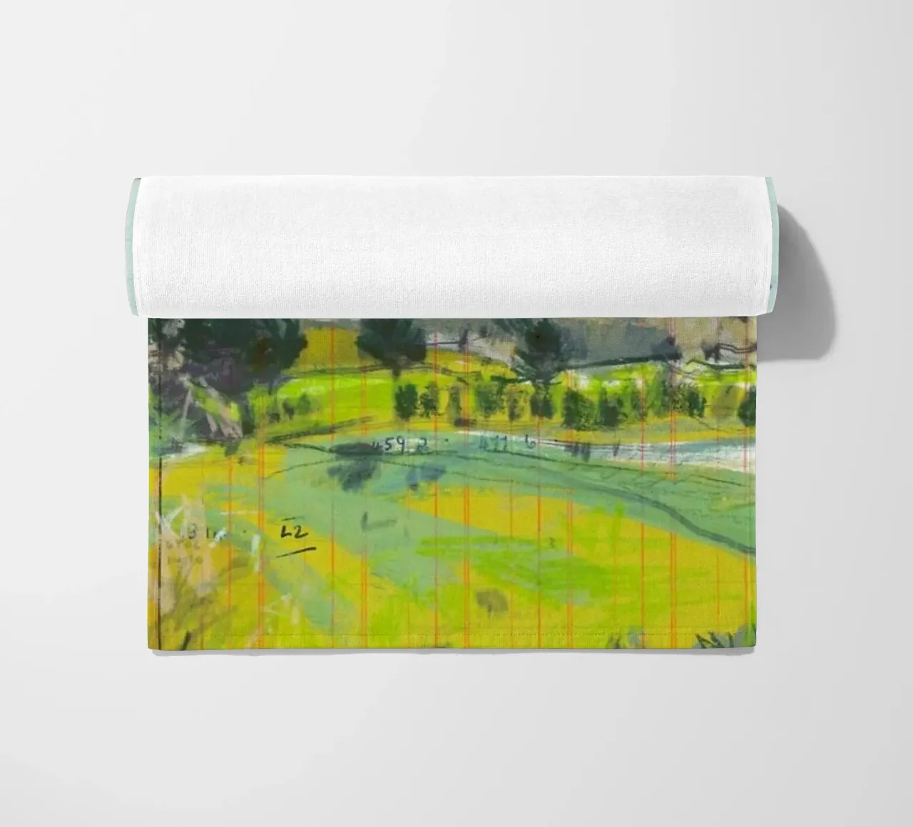 Scottish Borders Landscape On Ledger Paper telo mare da Stars Above Us