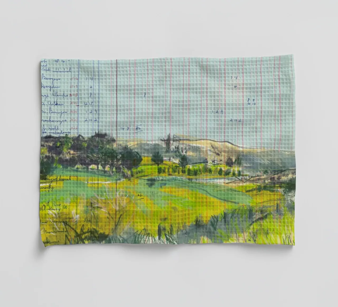 Scottish Borders Landscape On Ledger Paper canovaccio da cucina da Stars Above Us
