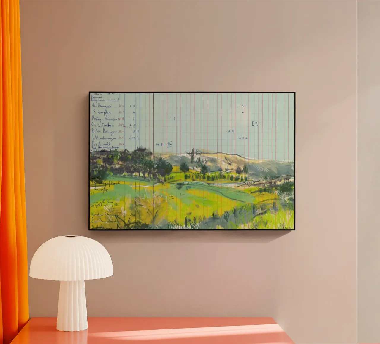Scottish Borders Landscape On Ledger Paper plexiglass da Stars Above Us