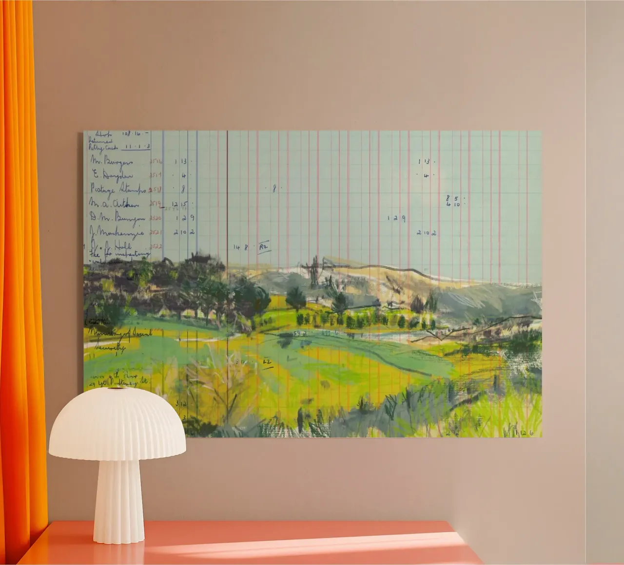 Scottish Borders Landscape On Ledger Paper plexiglass da Stars Above Us