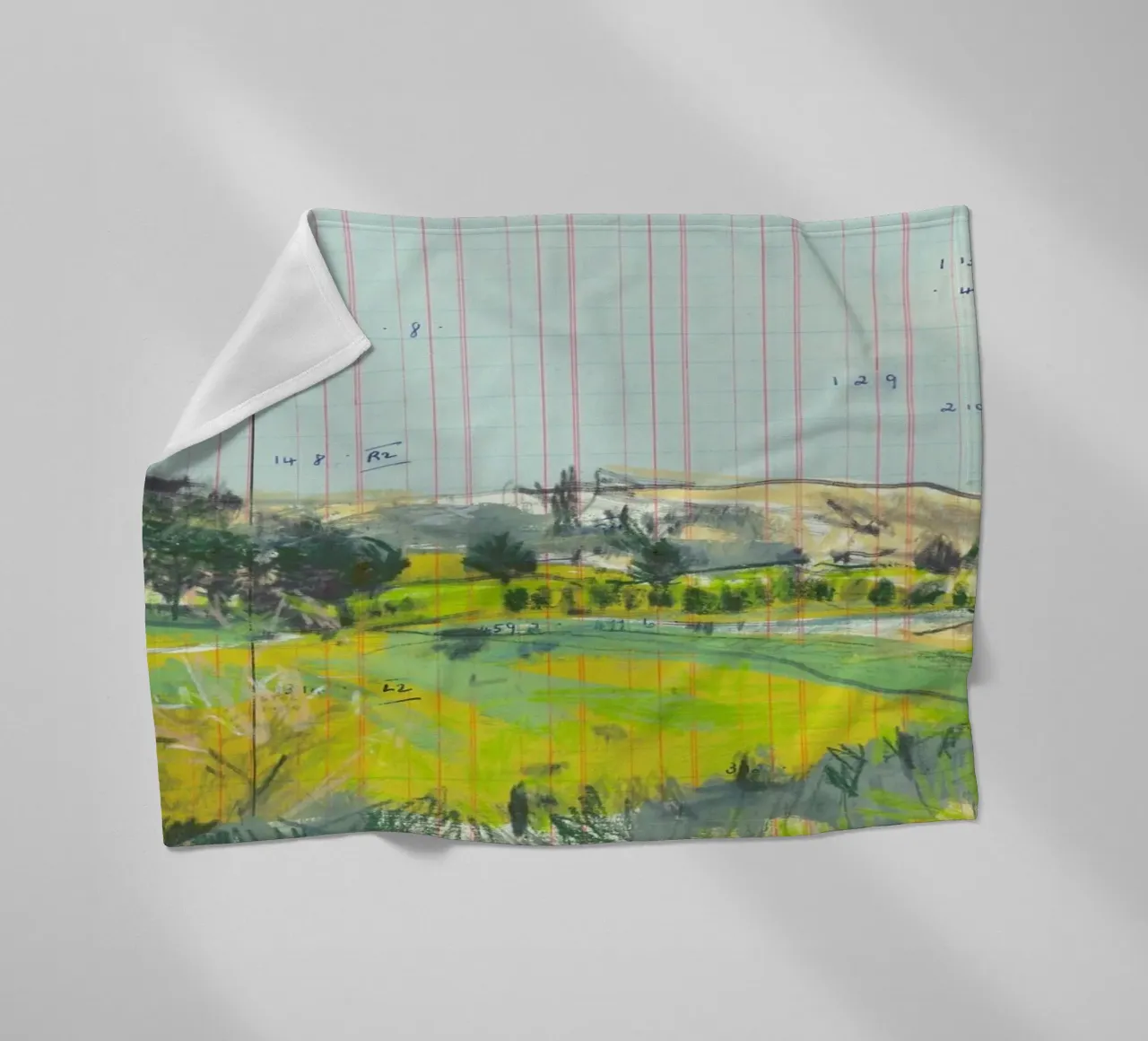 Scottish Borders Landscape On Ledger Paper coperta in pile da Stars Above Us