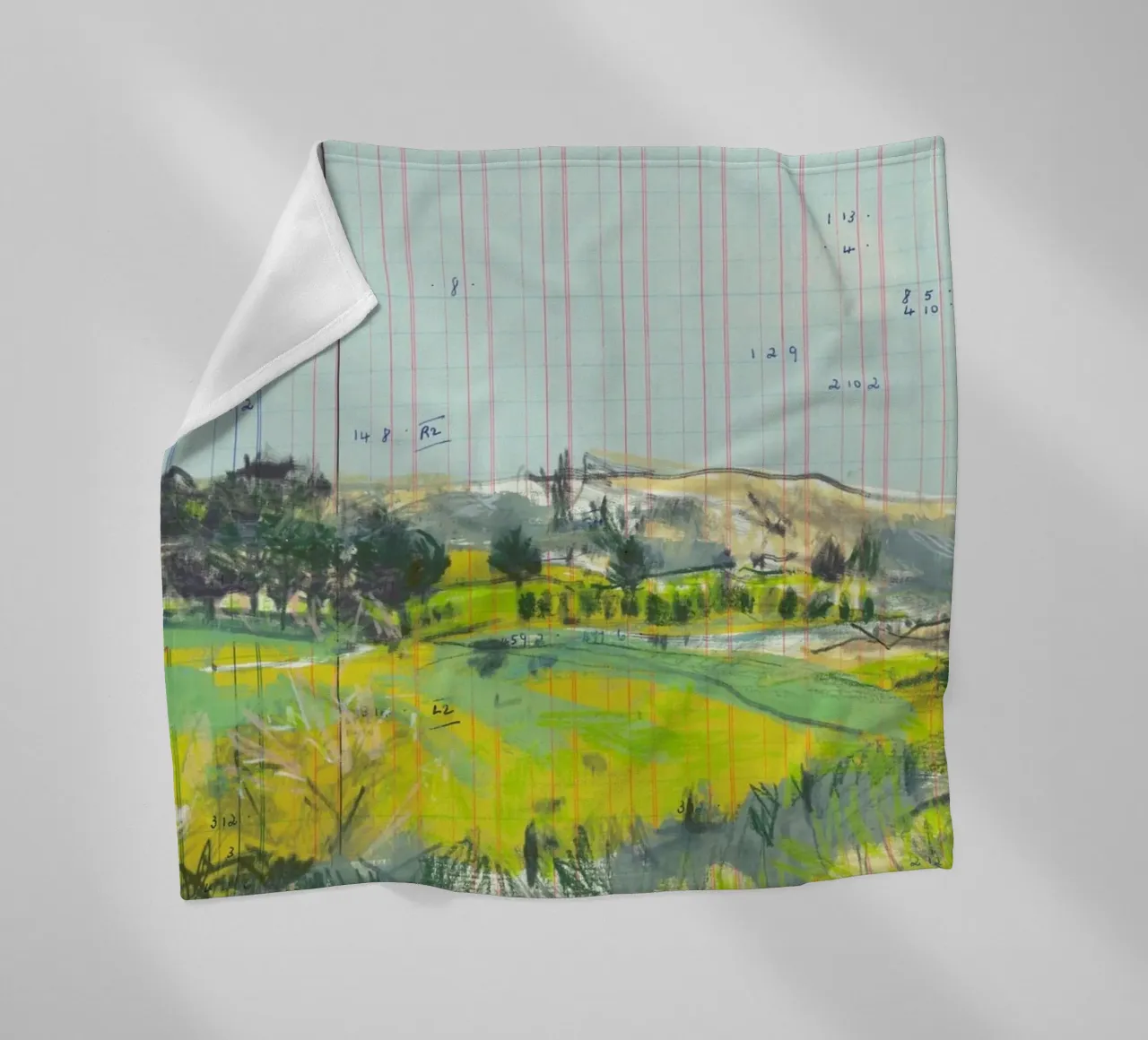 Scottish Borders Landscape On Ledger Paper coperta in pile da Stars Above Us