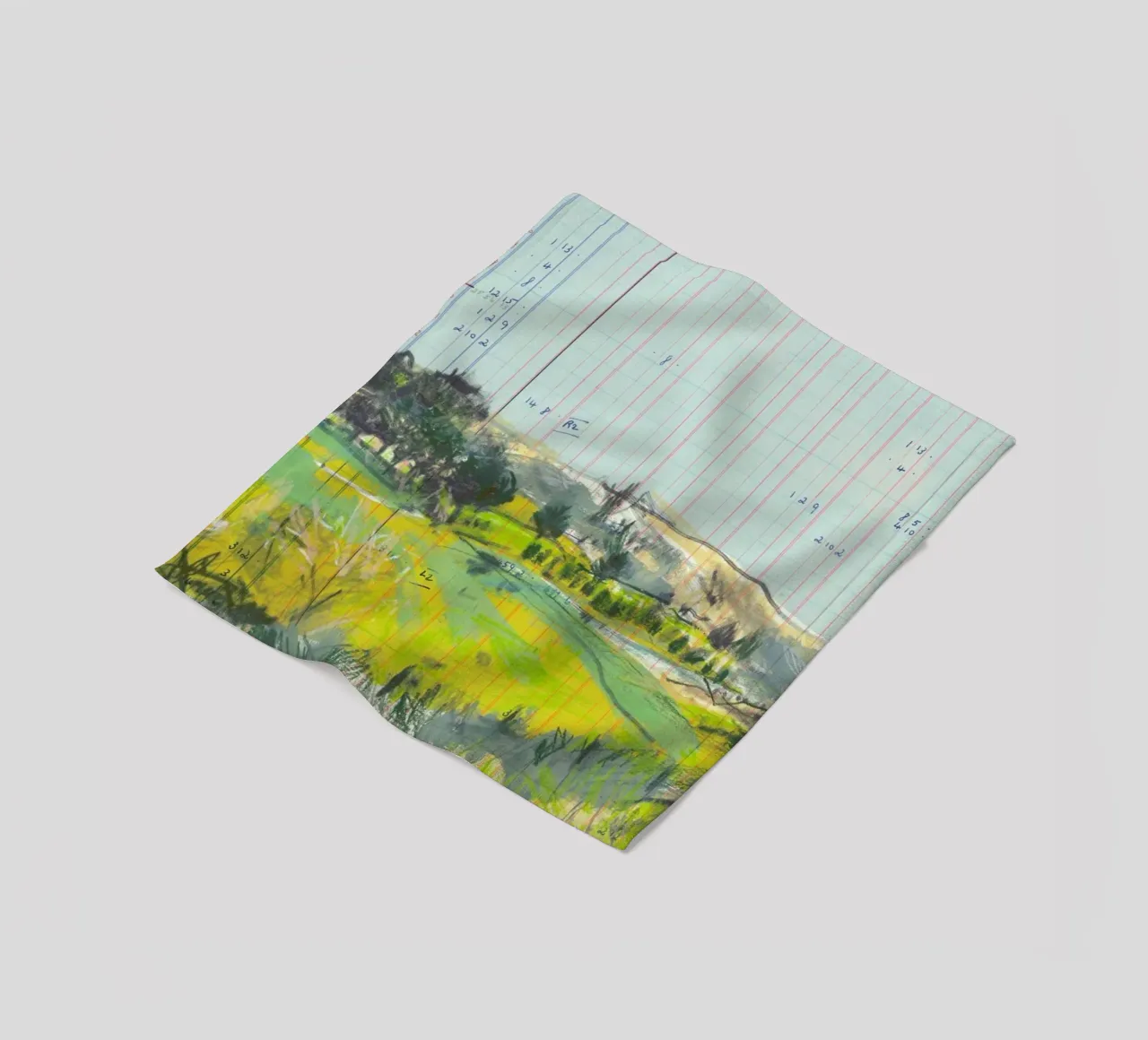 Scottish Borders Landscape On Ledger Paper coperta in pile da Stars Above Us