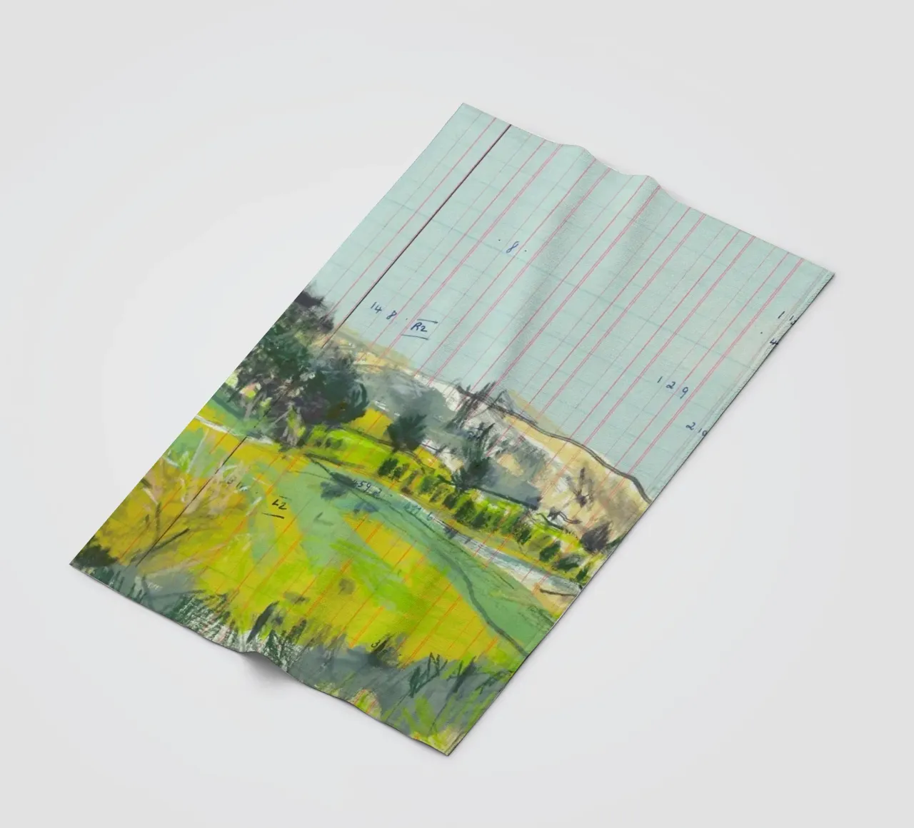 Scottish Borders Landscape On Ledger Paper coperta in pile da Stars Above Us