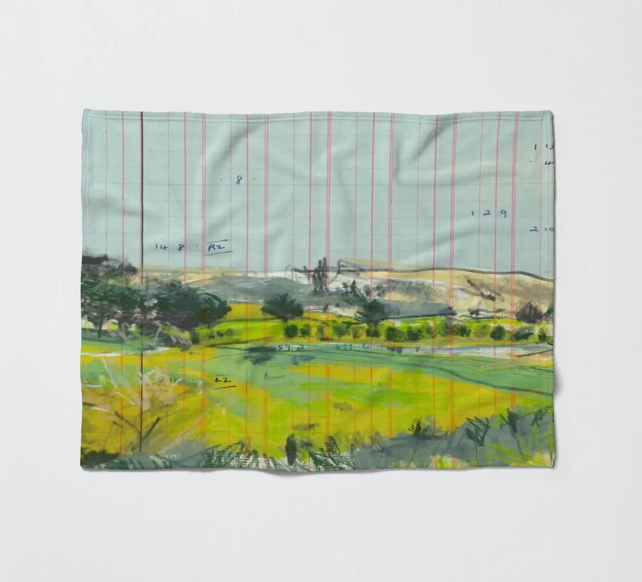 Scottish Borders Landscape On Ledger Paper coperta in pile da Stars Above Us