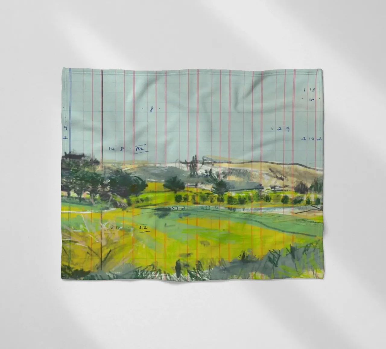 Scottish Borders Landscape On Ledger Paper coperta in pile da Stars Above Us