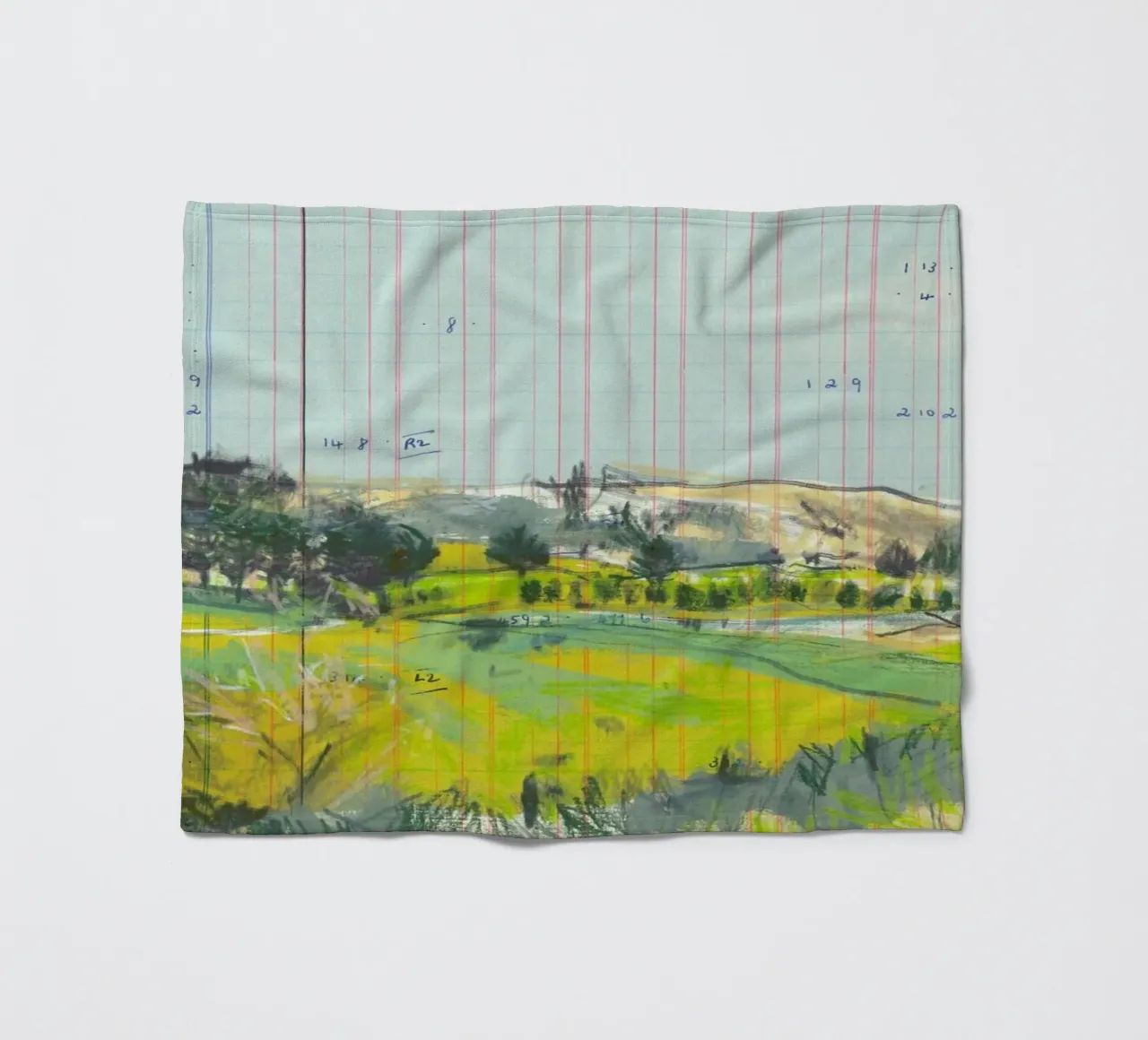 Scottish Borders Landscape On Ledger Paper coperta in pile da Stars Above Us