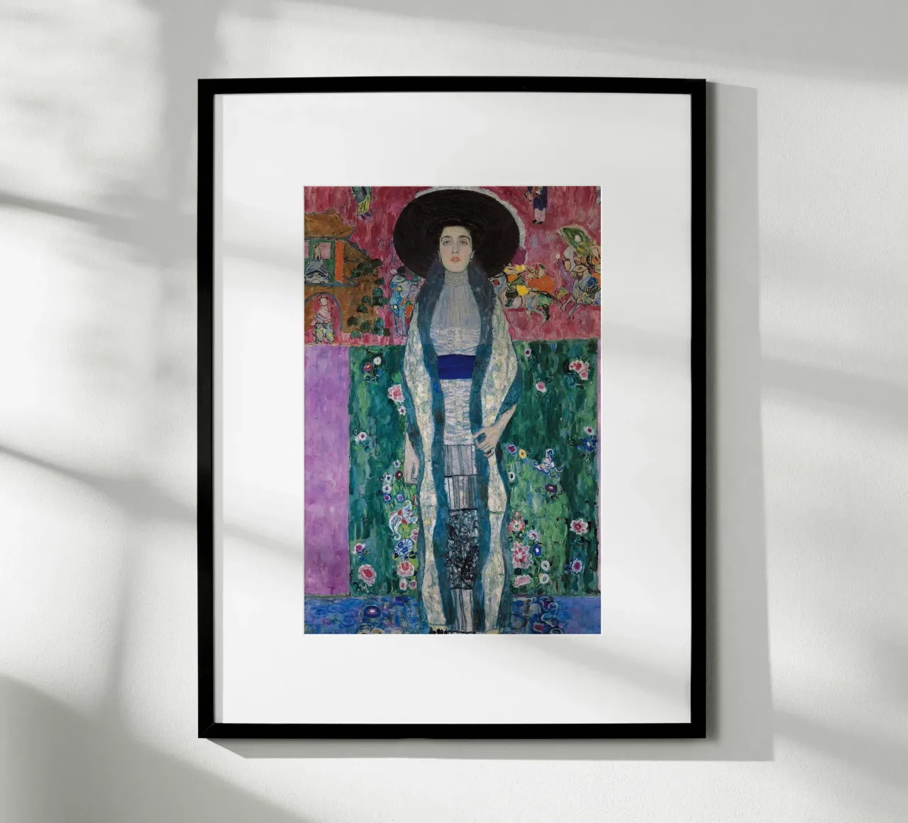 Gustav Klimt - Ritratto di Adele Bloch-Bauer poster con telaio in legno da Second Canvas