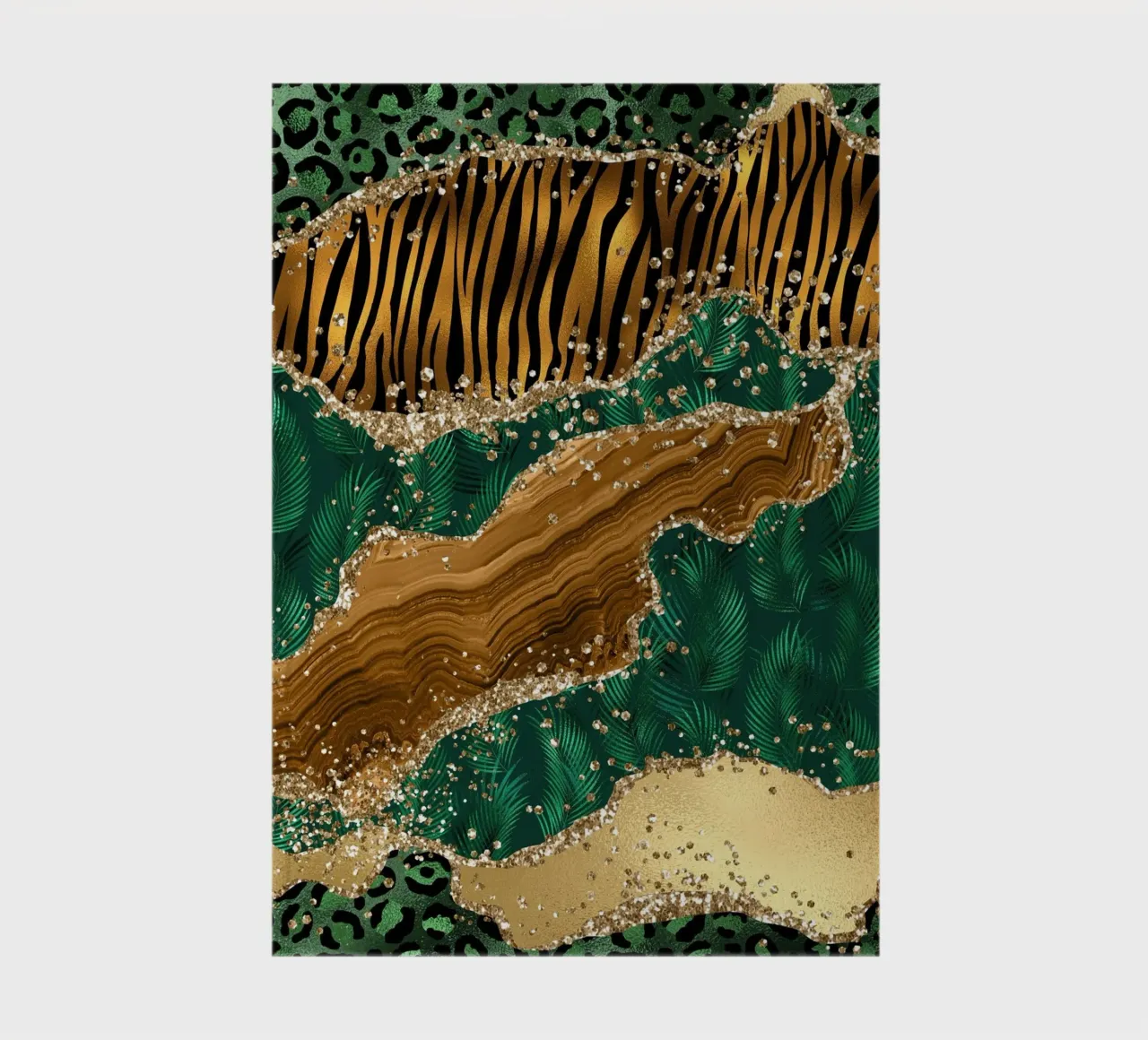 Wild Glitter Agate Texture 03 notebook by Gemstone Textures
