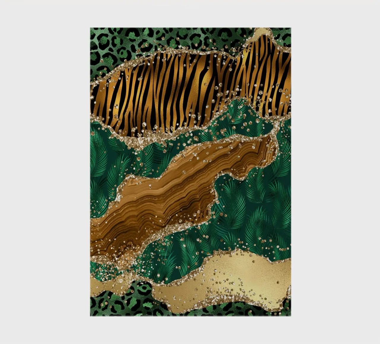 Wild Glitter Agate Texture 03 notebook by Gemstone Textures