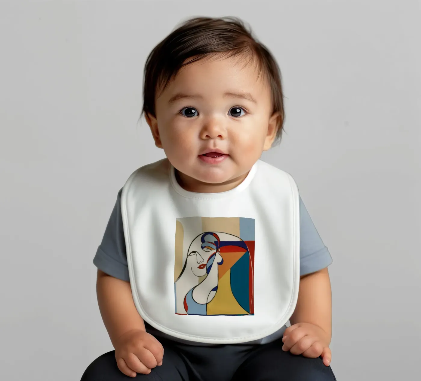 Vloeiende elegantie baby slabbetje van Crimson Whisper