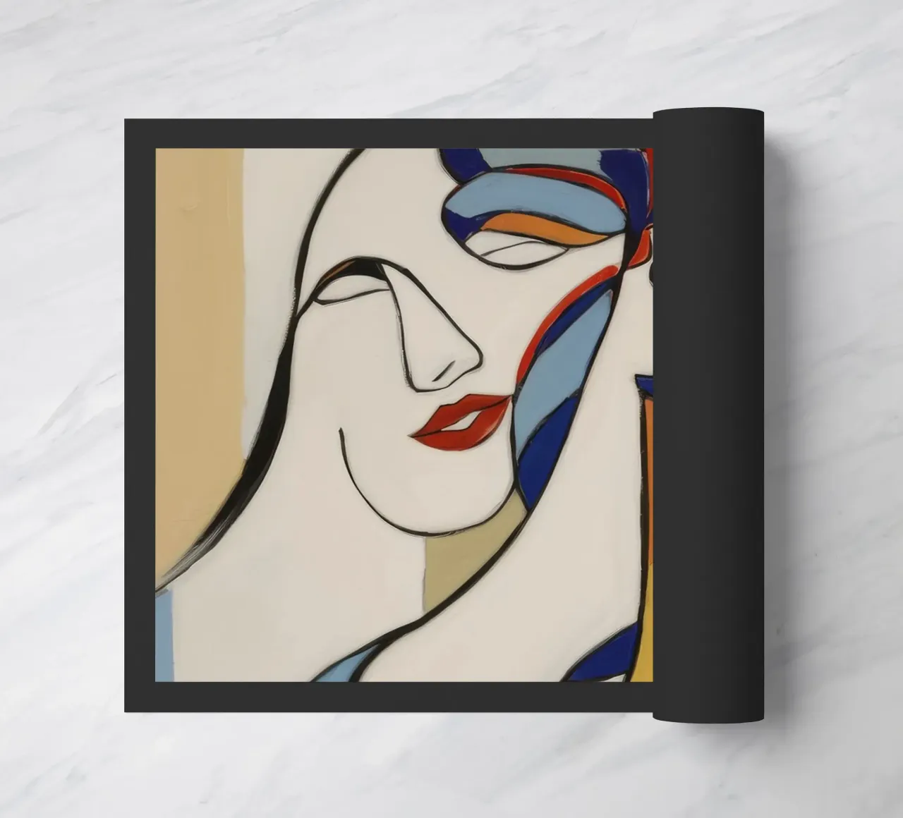 Fluid Elegance doormat by Crimson Whisper