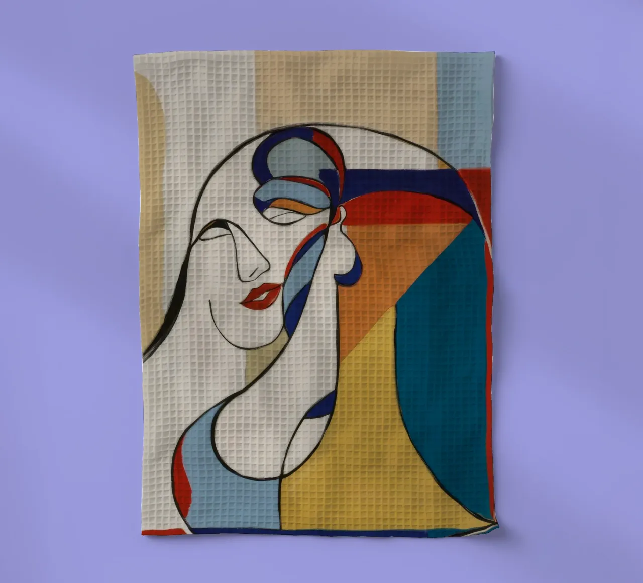 Fluid Elegance tea towel by Crimson Whisper