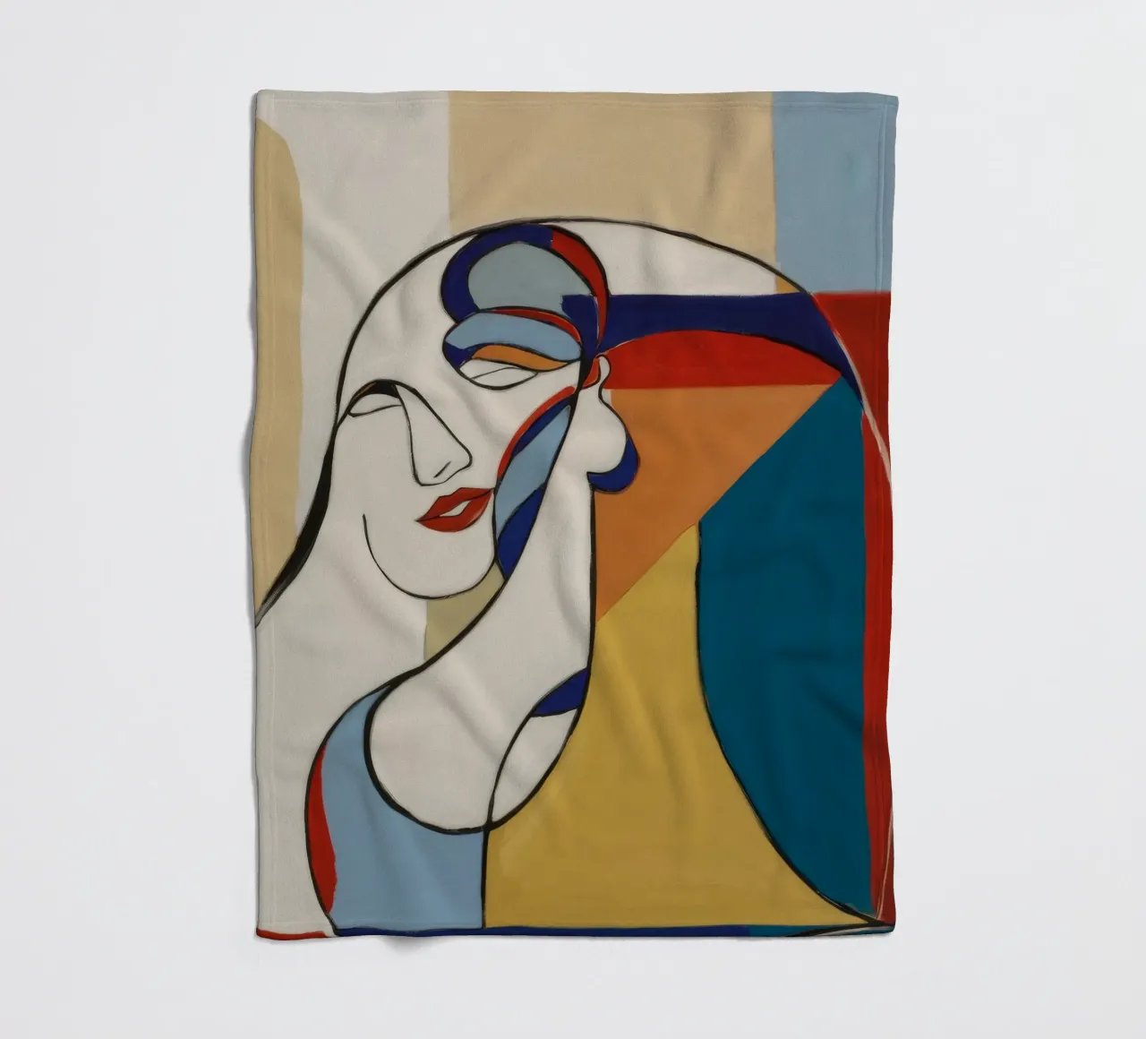 Fluid Elegance fleece blanket by Crimson Whisper