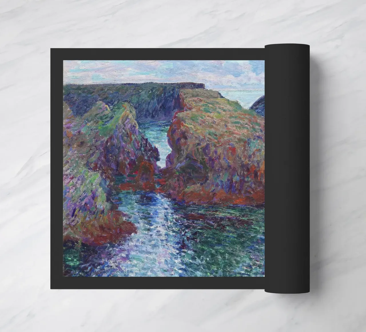 Rocce a Port-Goulphar, Belle-Île (1886) di Claude Monet. zerbino da Monet Art Prints