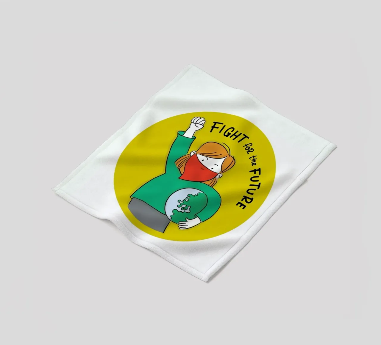 Fight For Future 1 coperta in pile da Geborgen Wachsen x JUNIQE