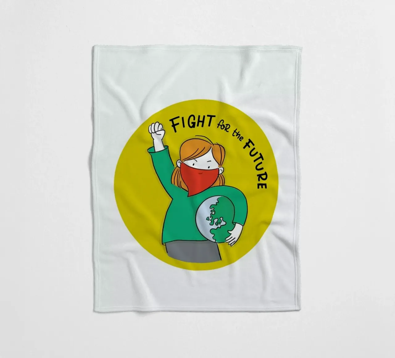 Fight For Future 1 coperta in pile da Geborgen Wachsen x JUNIQE