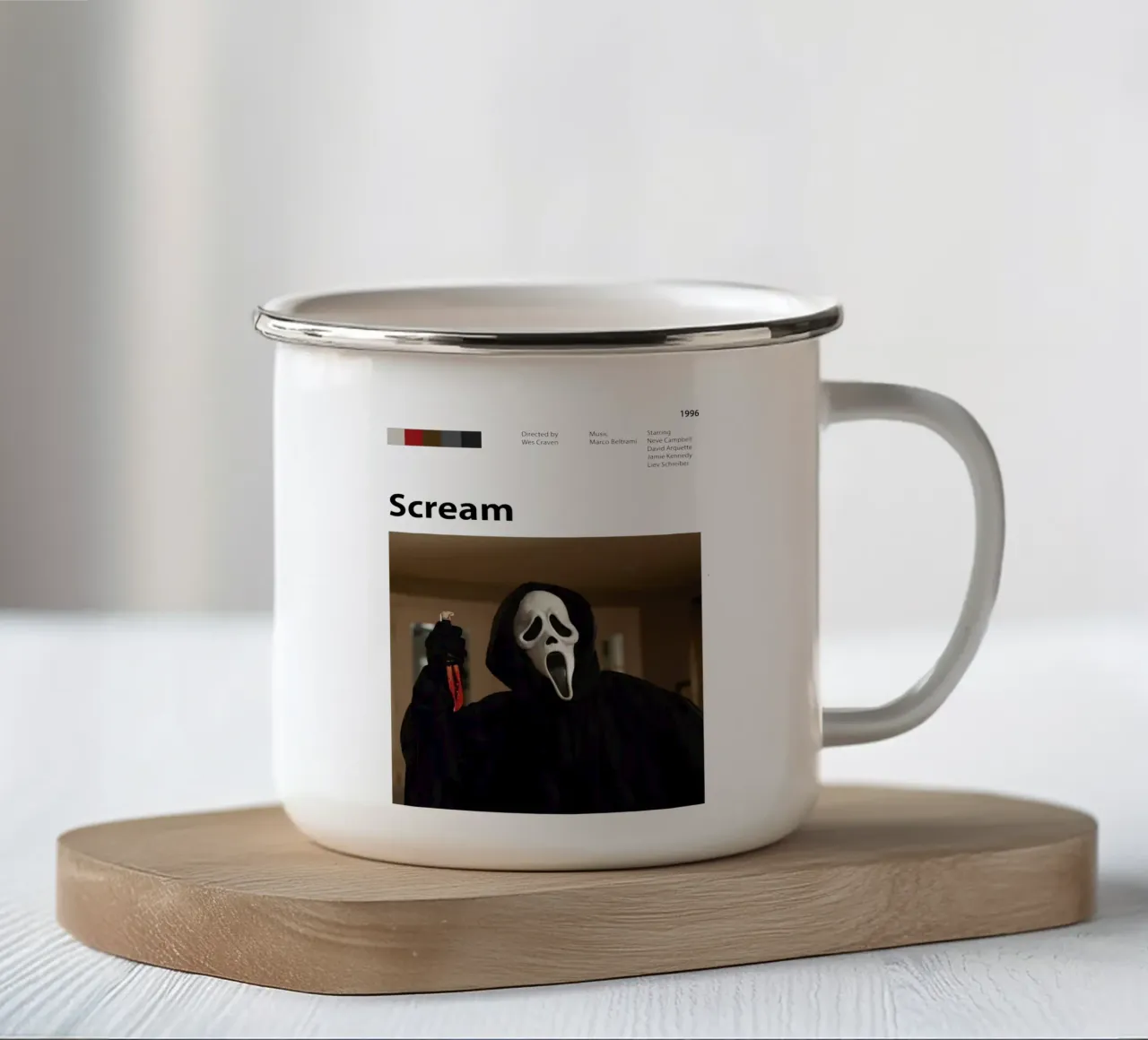 Scream enamel mug by 🎞 The Movie Wall