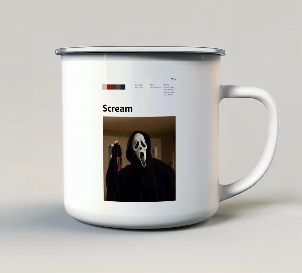 Scream enamel mug by 🎞 The Movie Wall