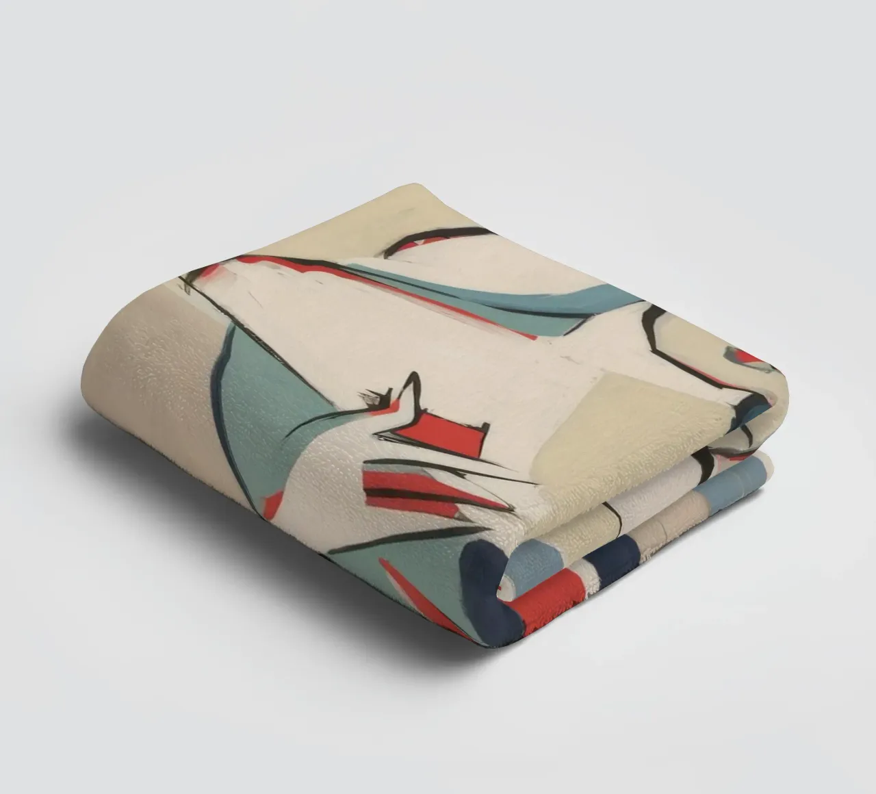 Serene Abstraction towel by Crimson Whisper
