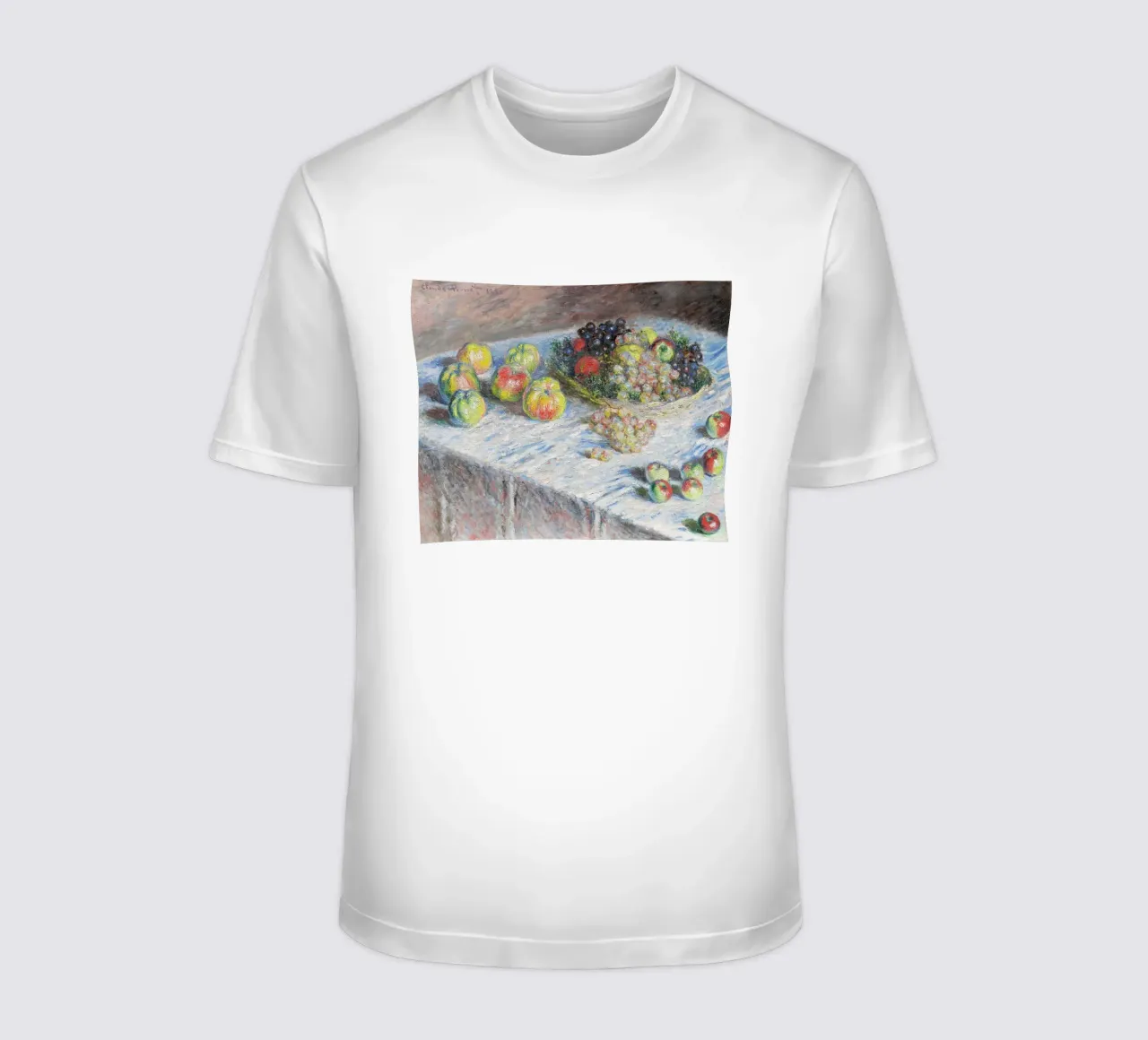 Mele e uva (1880) di Claude Monet t-shirt da Monet Art Prints