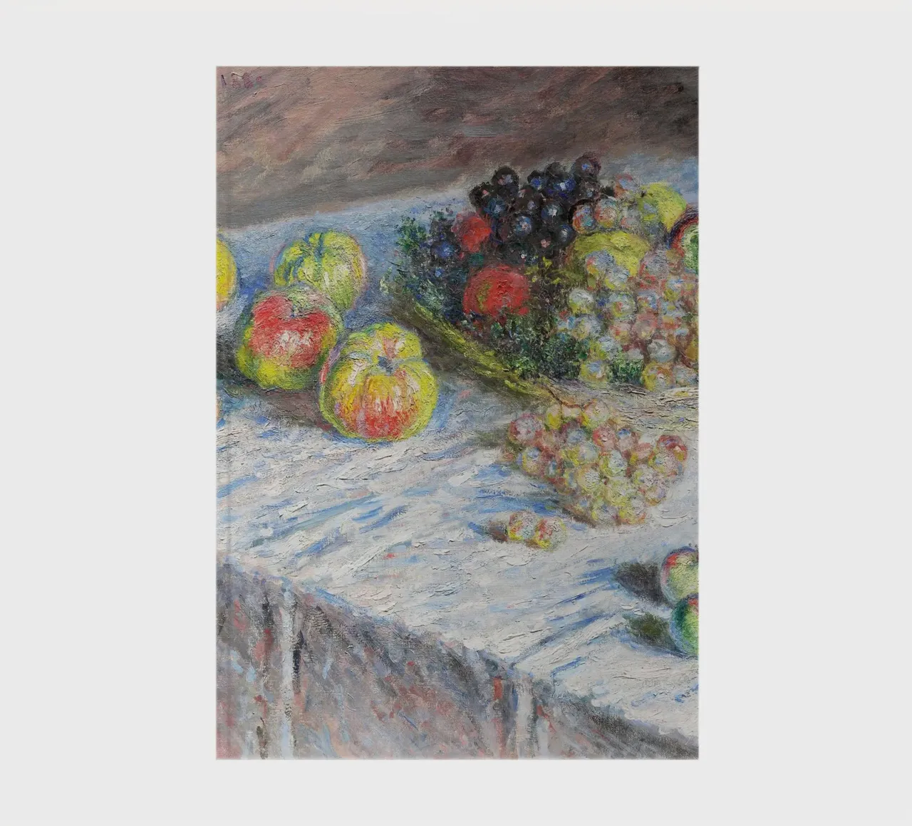 Mele e uva (1880) di Claude Monet diario da Monet Art Prints