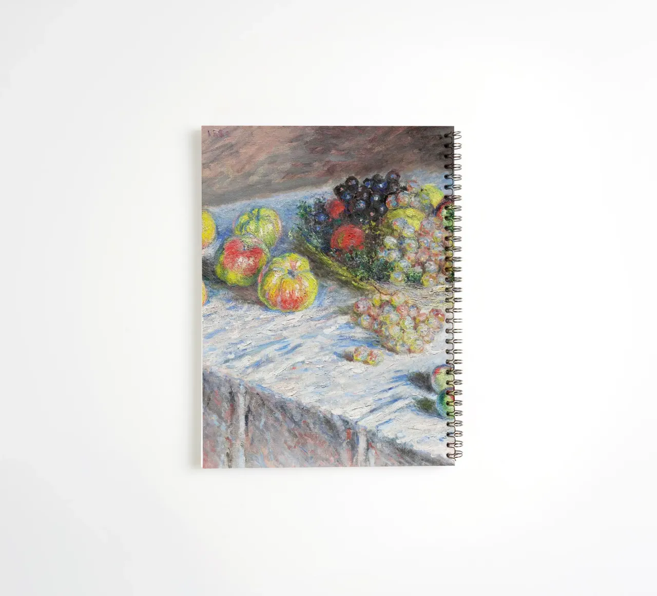 Mele e uva (1880) di Claude Monet diario ad anelli da Monet Art Prints