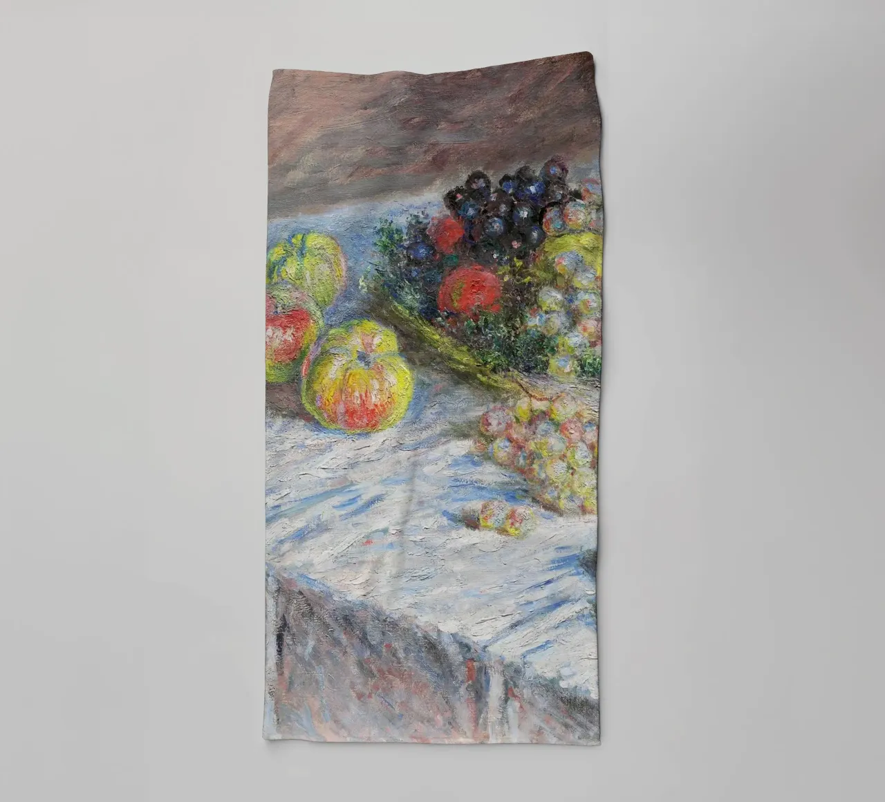 Mele e uva (1880) di Claude Monet asciugamano da bagno da Monet Art Prints
