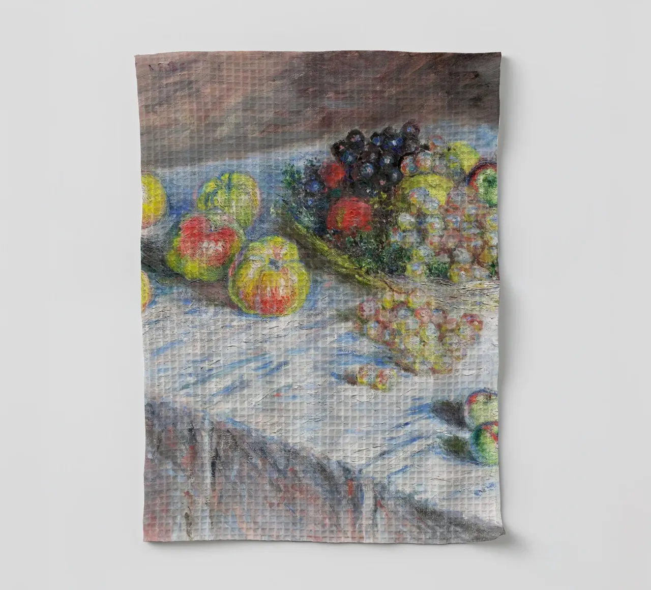 Mele e uva (1880) di Claude Monet canovaccio da cucina da Monet Art Prints