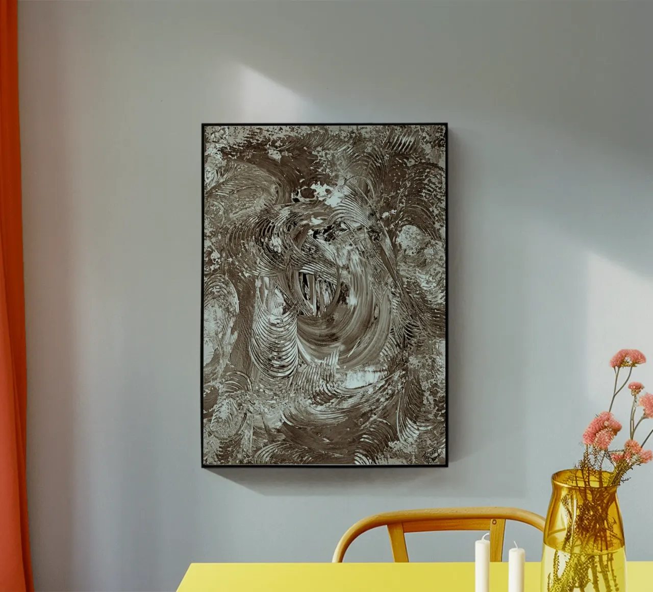 SEPIA 63 plexiglass da Thierry Vobmann Abstract painting