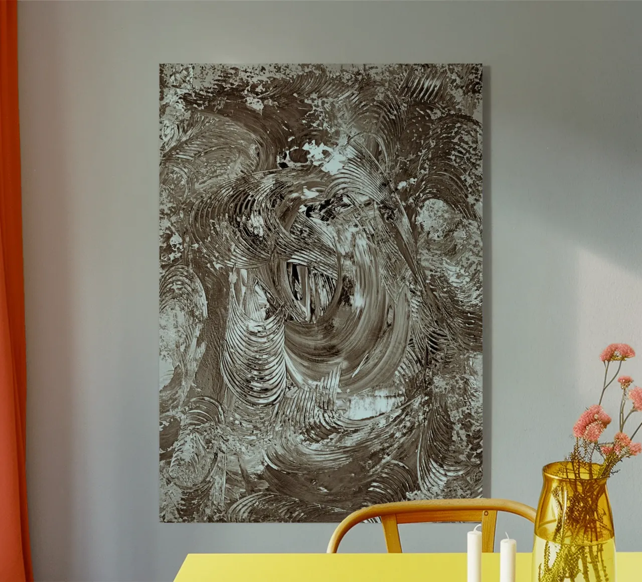 SEPIA 63 plexiglass da Thierry Vobmann Abstract painting