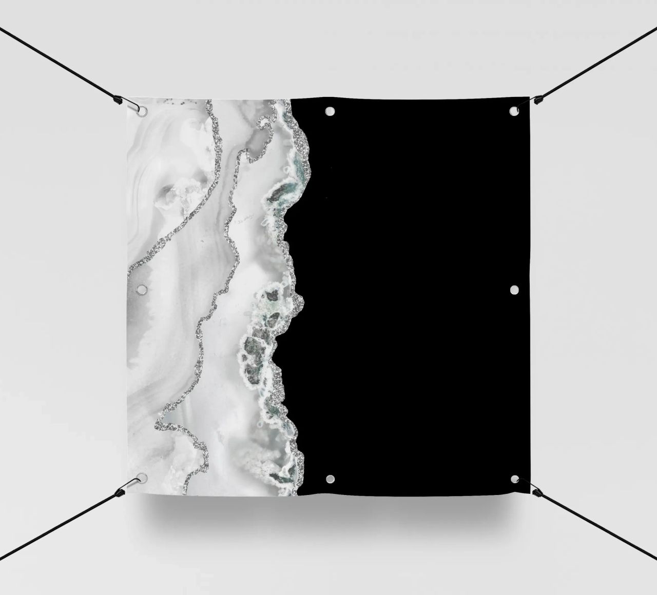 Agata bianca e argento Texture 04 telo in pvc da Gemstone Textures