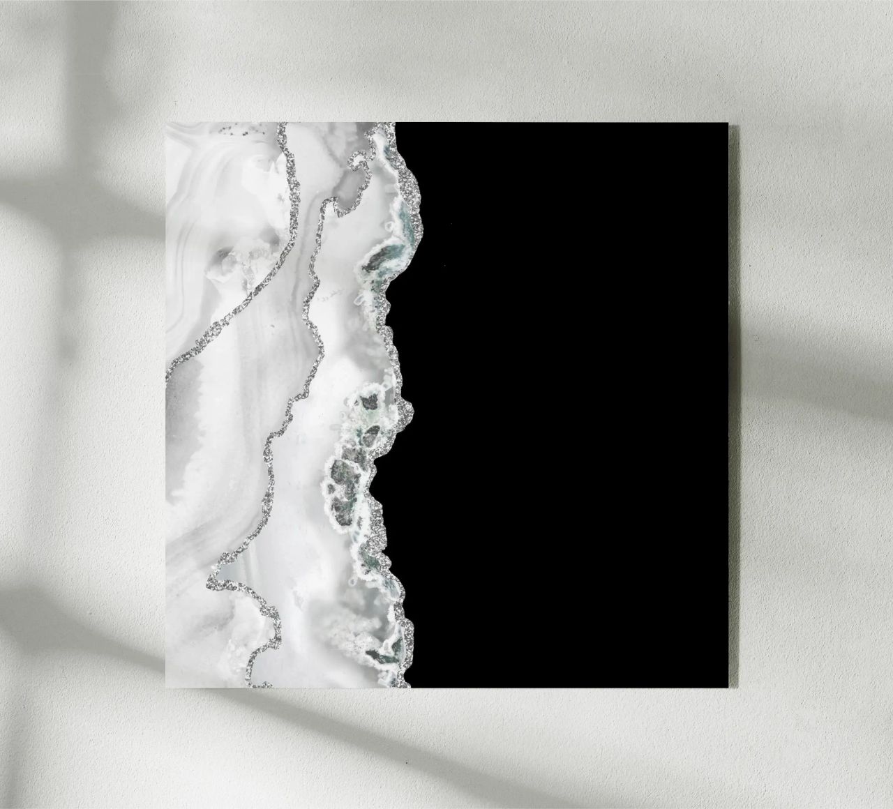 Agata bianca e argento Texture 04 plexiglass da Gemstone Textures