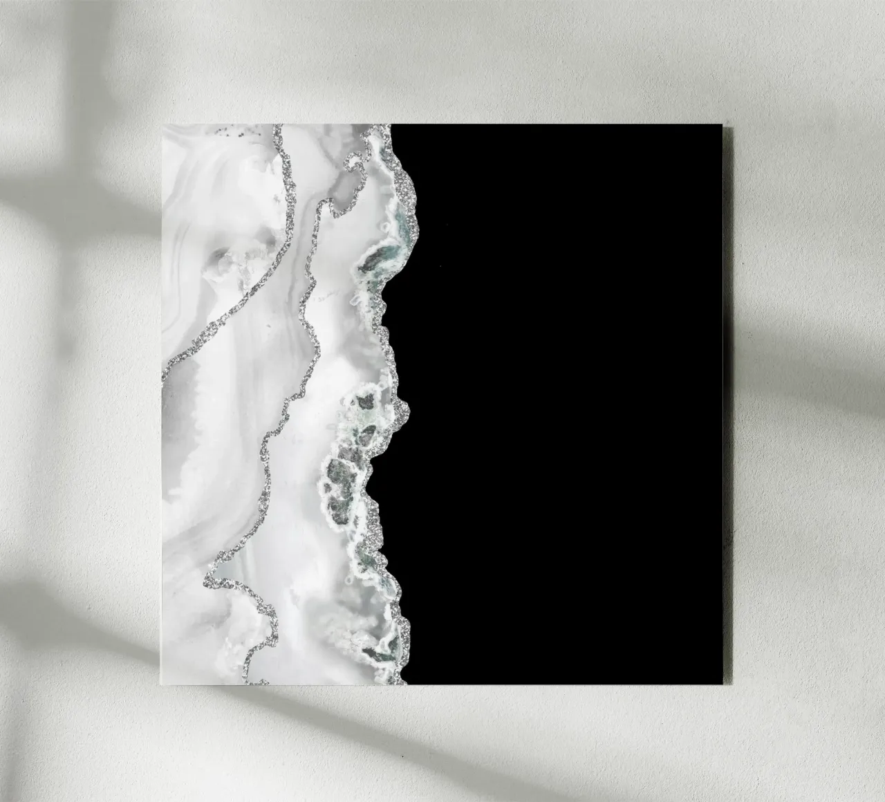 White & Silver Agate Texture 04 forex plate by Gemstone Textures
