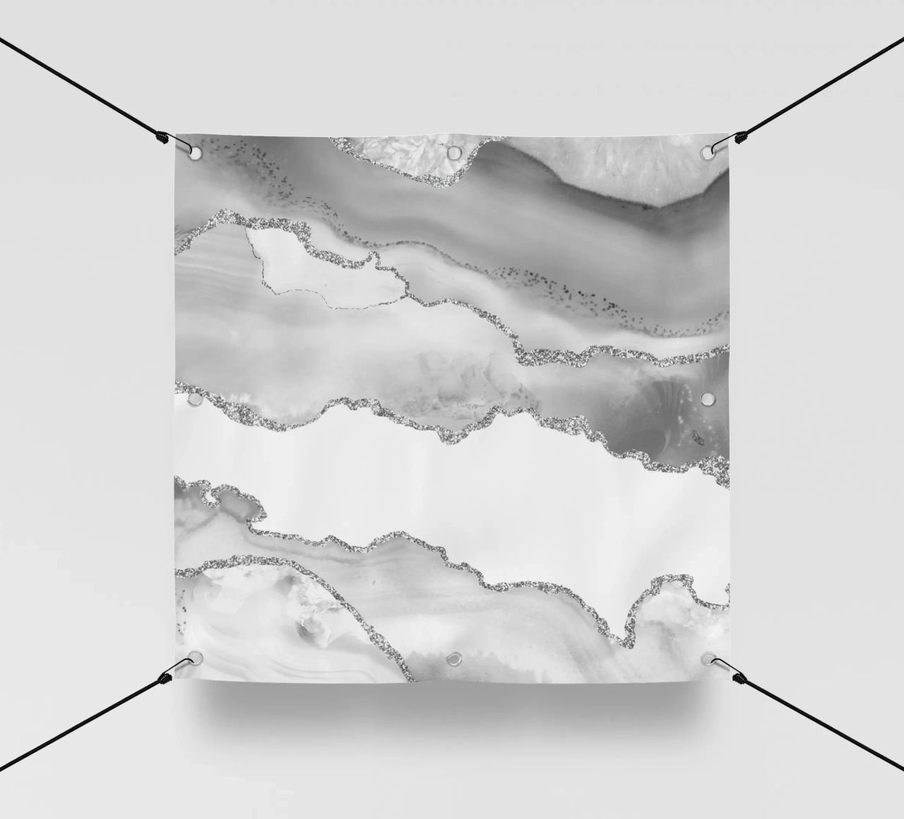 Agata bianca e argento Texture 06 telo in pvc da Gemstone Textures