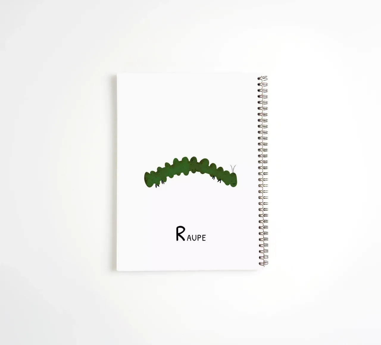 Raupe spiral notebook by Little Flourishes